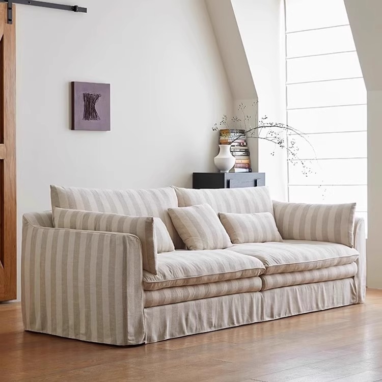 Диван: mid-century, крем-стиль, линейный